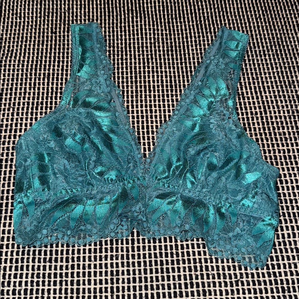 Aerie Teal Lace Bralette Sz S